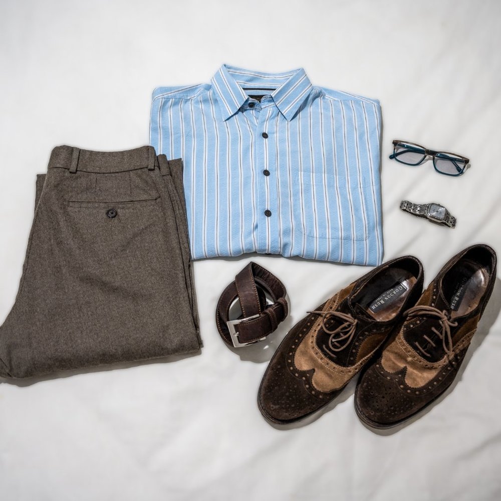 Super Classy Tasso Elba Striped Dress Shirt - Picture 4 of 10